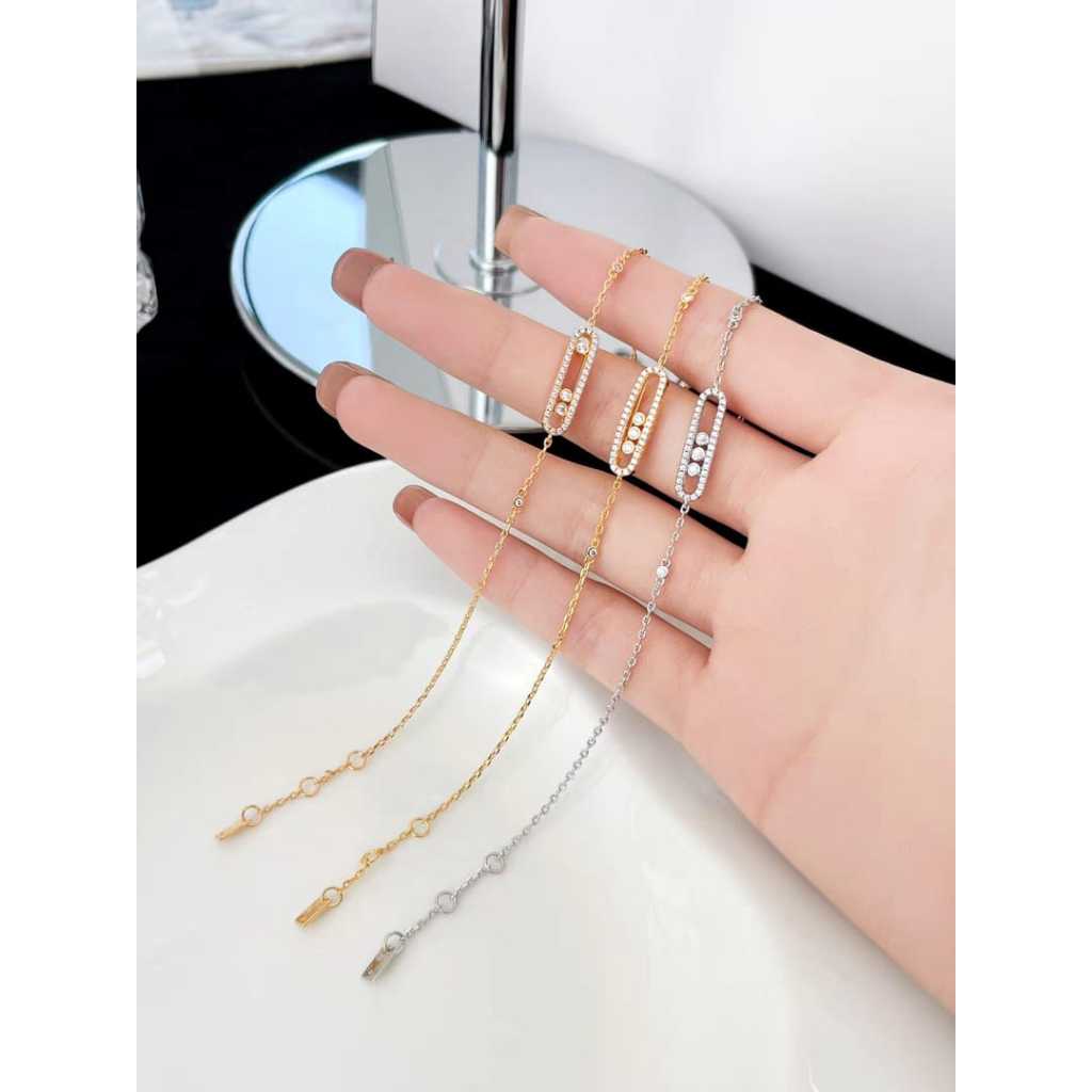 [TERBARU] Gelang Cewek Super Duper Mewah Titanium Aksesori Fashion Simple Outfit Daily