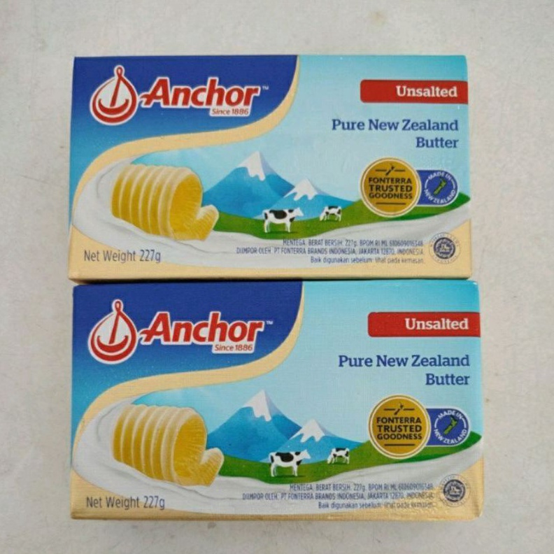 

FLASH SALE Anchor Unsalted Butter 227gr gas