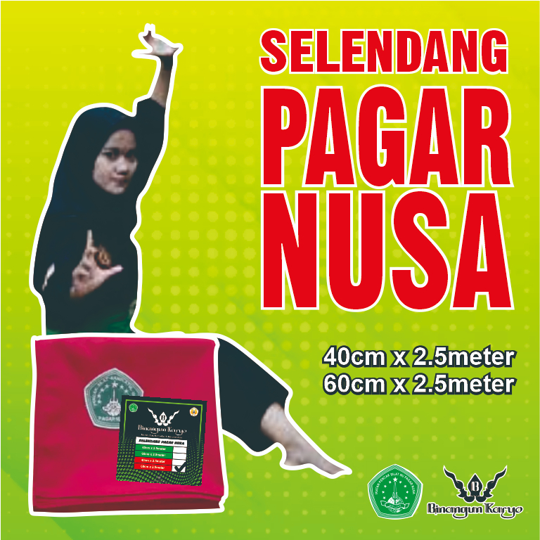 Selendang pagar nusa merah/Sabuk pagar nusa merah/Selendang sabuk pencak silat pagar nusa