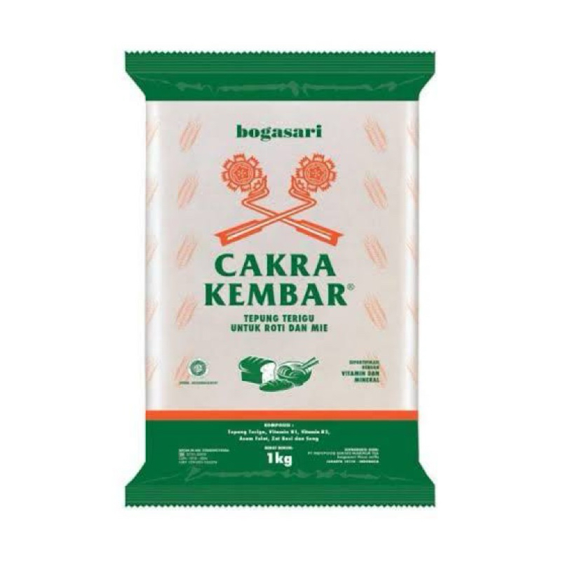 

Bogasari Tepung Cakra Kembar 1kg