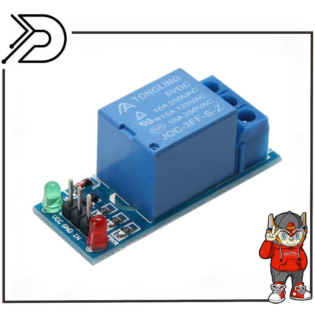 Modul Relay Expansion board 1 Channel 5V Relay Switch Module 5V DC 1 Channel