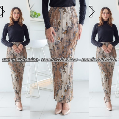 ROK PLISKET BATIK/BAWAHAN KEBAYA/ROK KEBAYA/ROK WISUDA Bawahan Tradisional Plisket Bawahan Kebaya