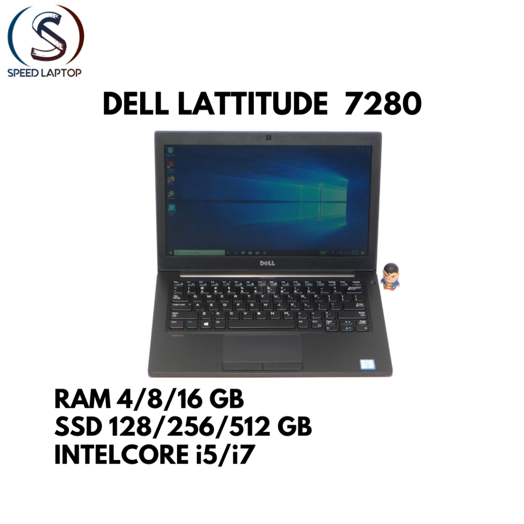 Laptop Dell Latitude 7280/7285/7290 Core i5/i7 Gen 6/7 2nd Bergaransi