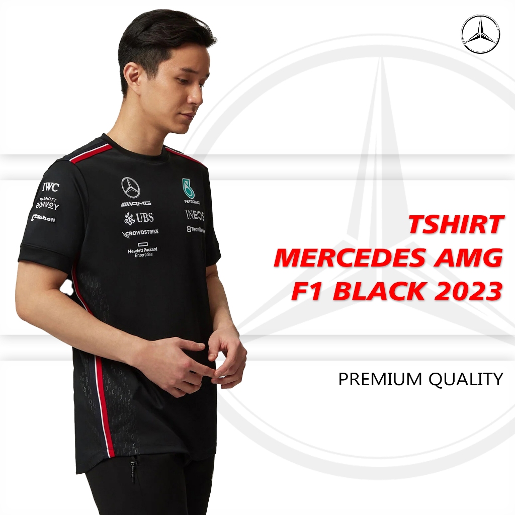 TSHIRT MERCEDES AMG F1 BLACK PREMIUM