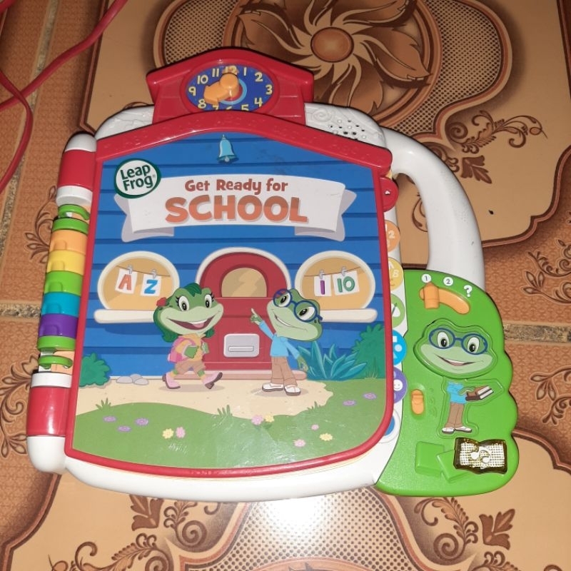 Mainan edukasi bayi buku Leap Frog Tads Get Ready For School Book leapfrog Elektrik off