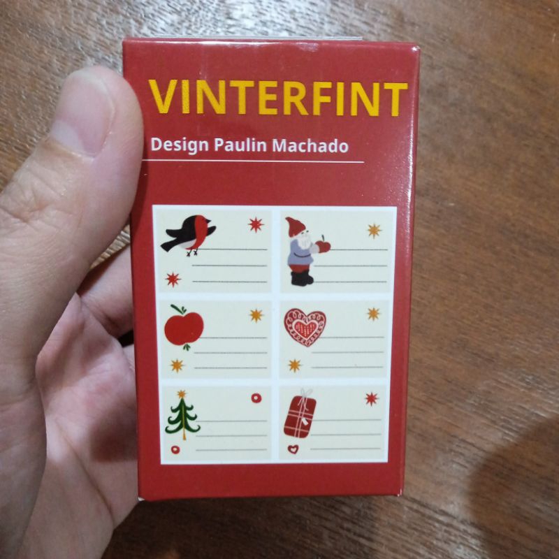 

Ikea sticker label nama motif natal 50 pc TC-0171 stiker