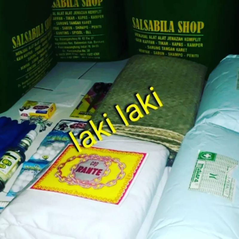 paket kain kafan lengkap untuk jenazah laki laki dan untuk jenazah perempuan jenazah laki laki kain 