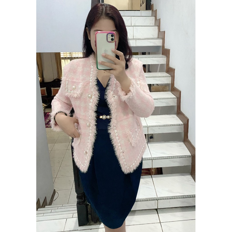 Blazer Cardi Outer Korea Bulu Halus Premium