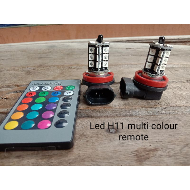 foglamp brio avanza xeni H11 multi colour rgb remote