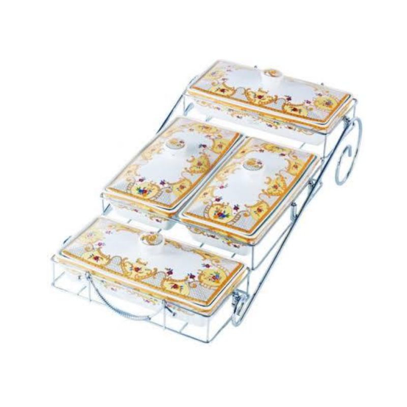 Prasmanan Bertingkat Keramik Vicenza B-808 (Packing Kayu)