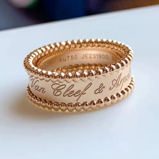 17K emas asli /750 kadar】 2.3, bisa meminjam 18K Van Cleef&Arpels cincin emas