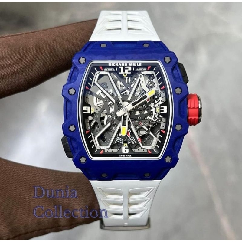 RM 35-03 Automatic Swiss Carbon Jam Tangan RM Blue Dia Clean 1:1