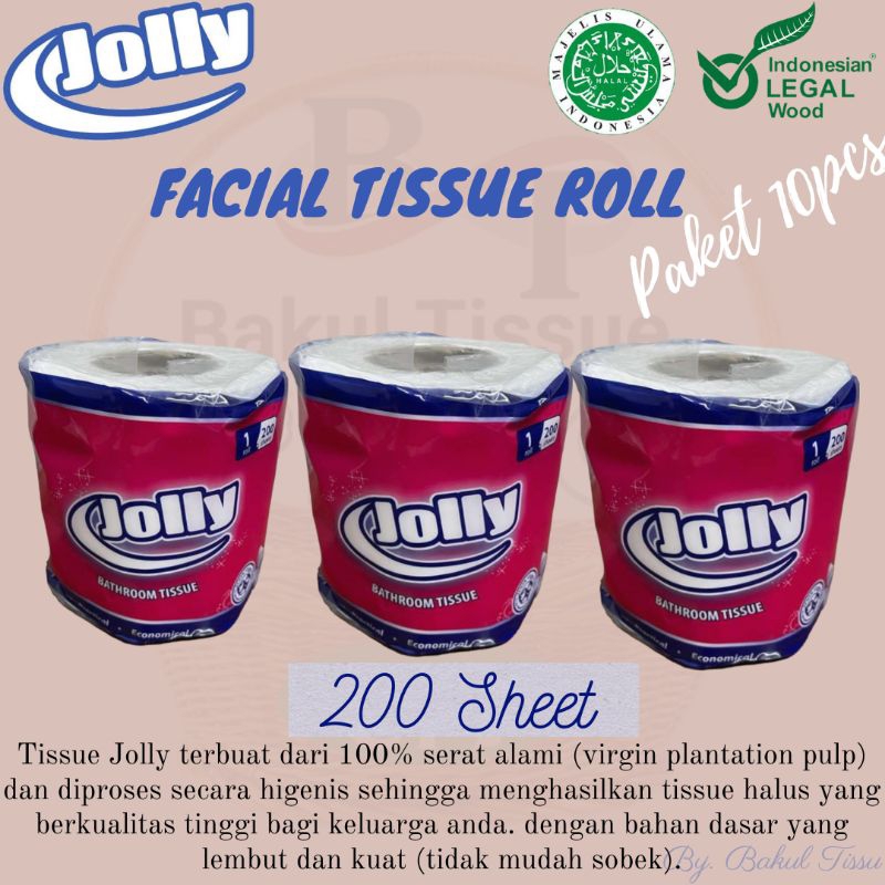 PROMO Tisu Murah / Jolly Roll 200 sheet ( isi 10 Roll )