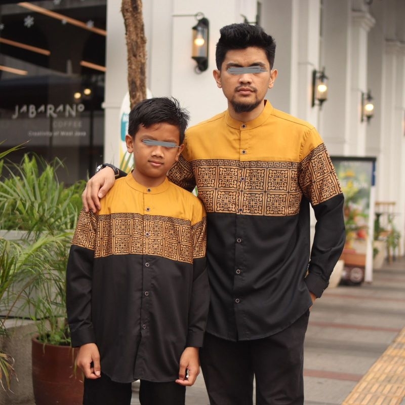 Marajo - marajo couple ayah dan anak motif songket