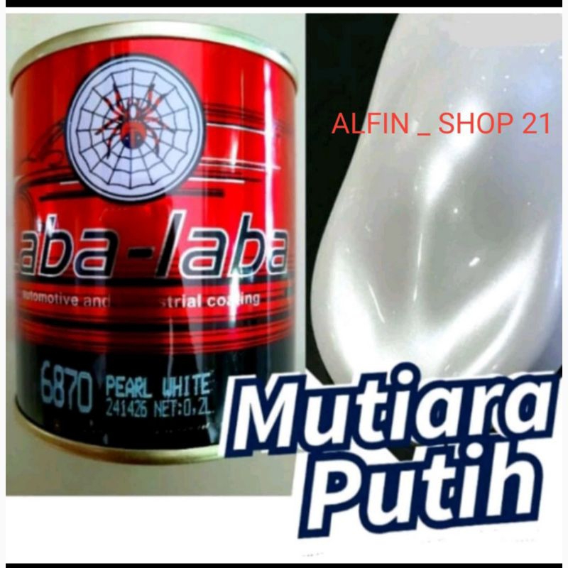 Cat Lembayung Pearl/Mutiara PUTIH Violet/ MERAH/BLUE/GREEN/GOLD Laba-Laba White1KG