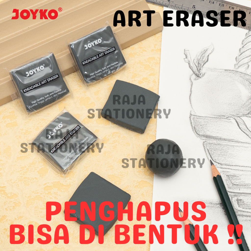

Joyko KNEADABLE Art Eraser / Penghapus BISA DIBENTUK Sketsa Joyko KER-138
