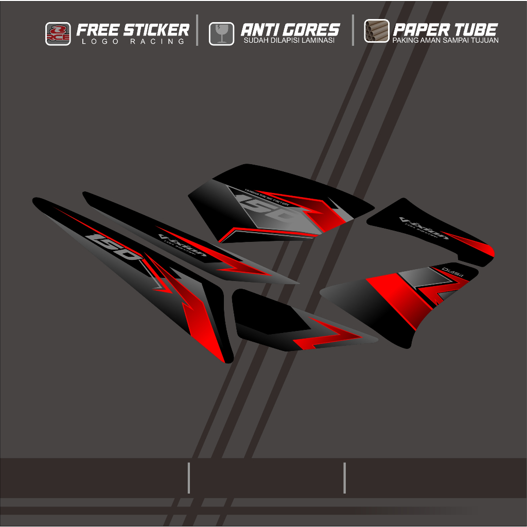 STRIPING STIKER VIXION OLD FULL VARIASI