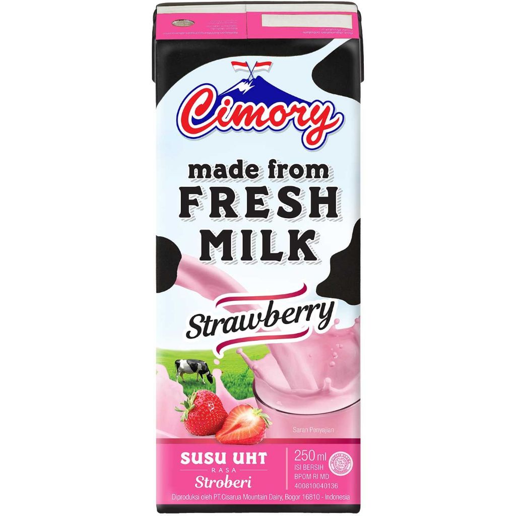 

Cimory Susu UHT Rasa Stroberi 250 ml