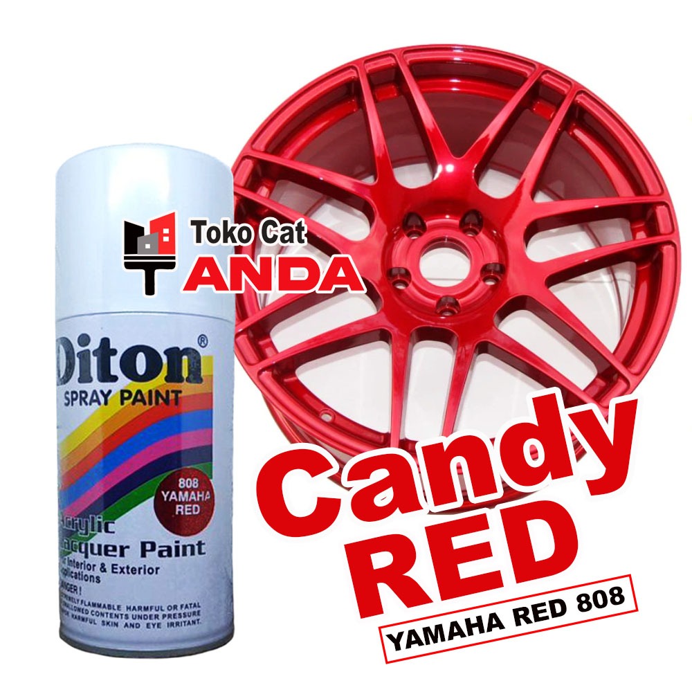Cat DIton Yamaha Red 808 - Cat Semprot Candy Yamaha Red - Pilok merah Candy Yamaha
