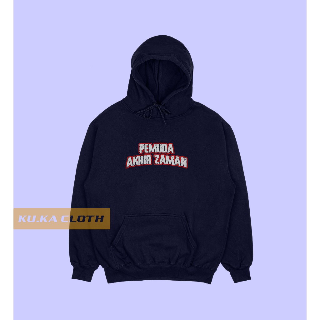 Jaket Hoodie Sweater Pria Distro Cowok Dakwah Muslim Islami Desain Pemuda Akhir Zaman