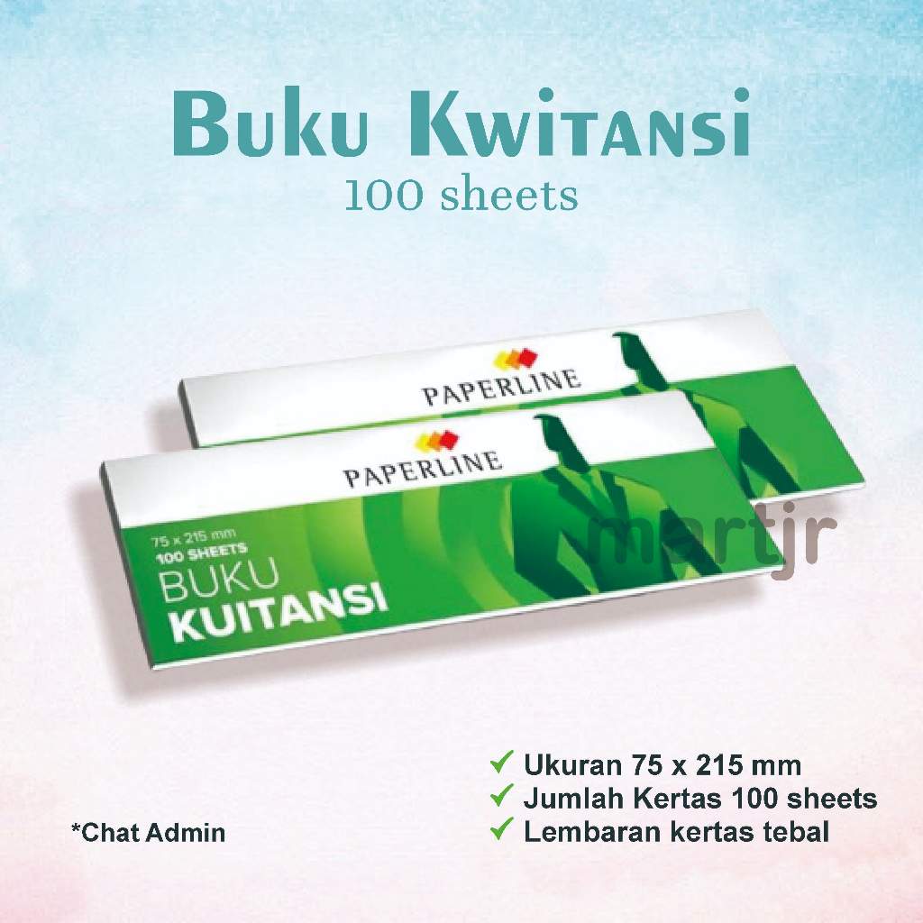 

Buku Kwitansi mini paperline ukuran 75x215 mm 100 sheets