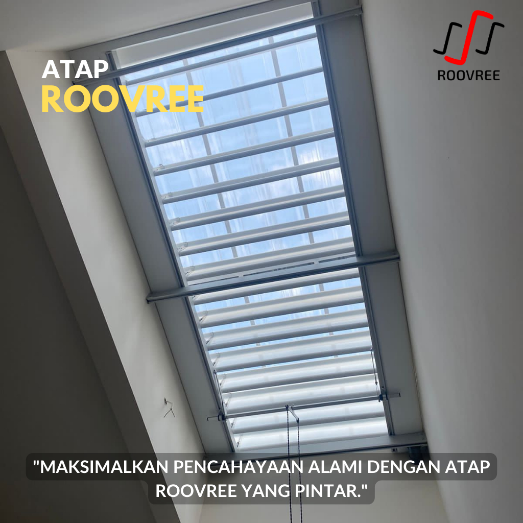 Roovree Lovera Kanopi Atap Buka Tutup Otomatis