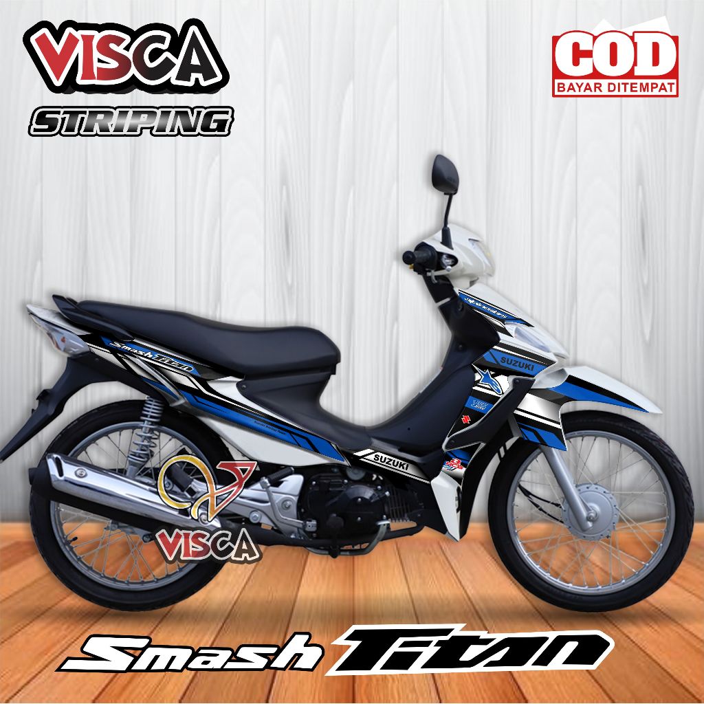 Stiker Striping Smash Titan Variasi RACING