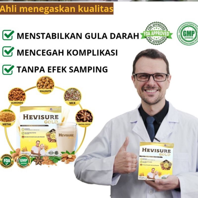 

HEVISURE GOLD MILK SUSU OBAT DIABETES DANKENCING MANIS PANKREAS INSULIN ORIGINAL
