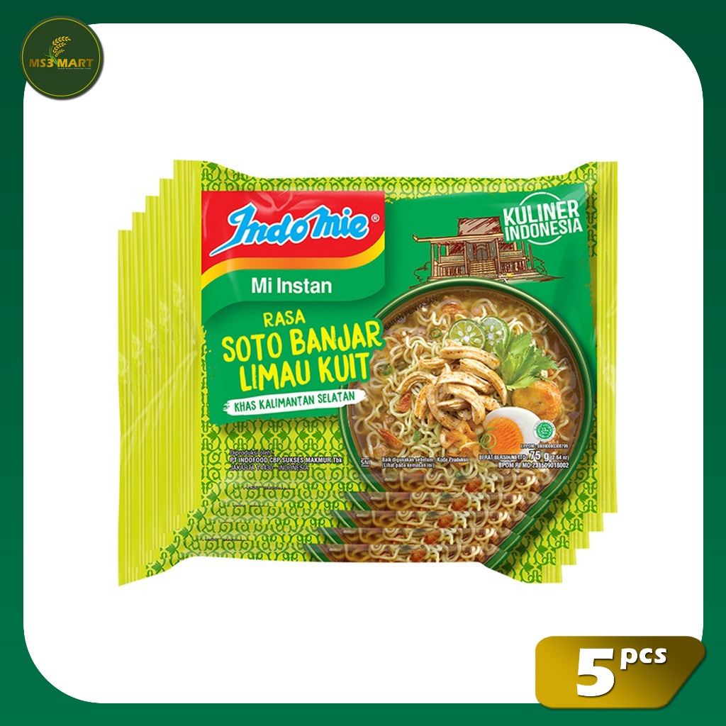 

Indomie Kuah Soto Banjar Limau Kuit 5 Pcs 69 Gram | MS3 Mart