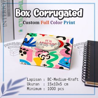 

Box Custom Cetak Dus Corrugated 15x10x5 cm min 100 pcs FULL COLOR Free Desain | Kustom Box Kemasan