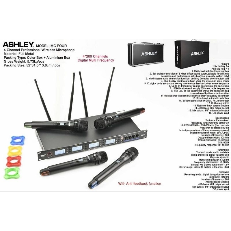 mic wireless isi 4 ashley mc four