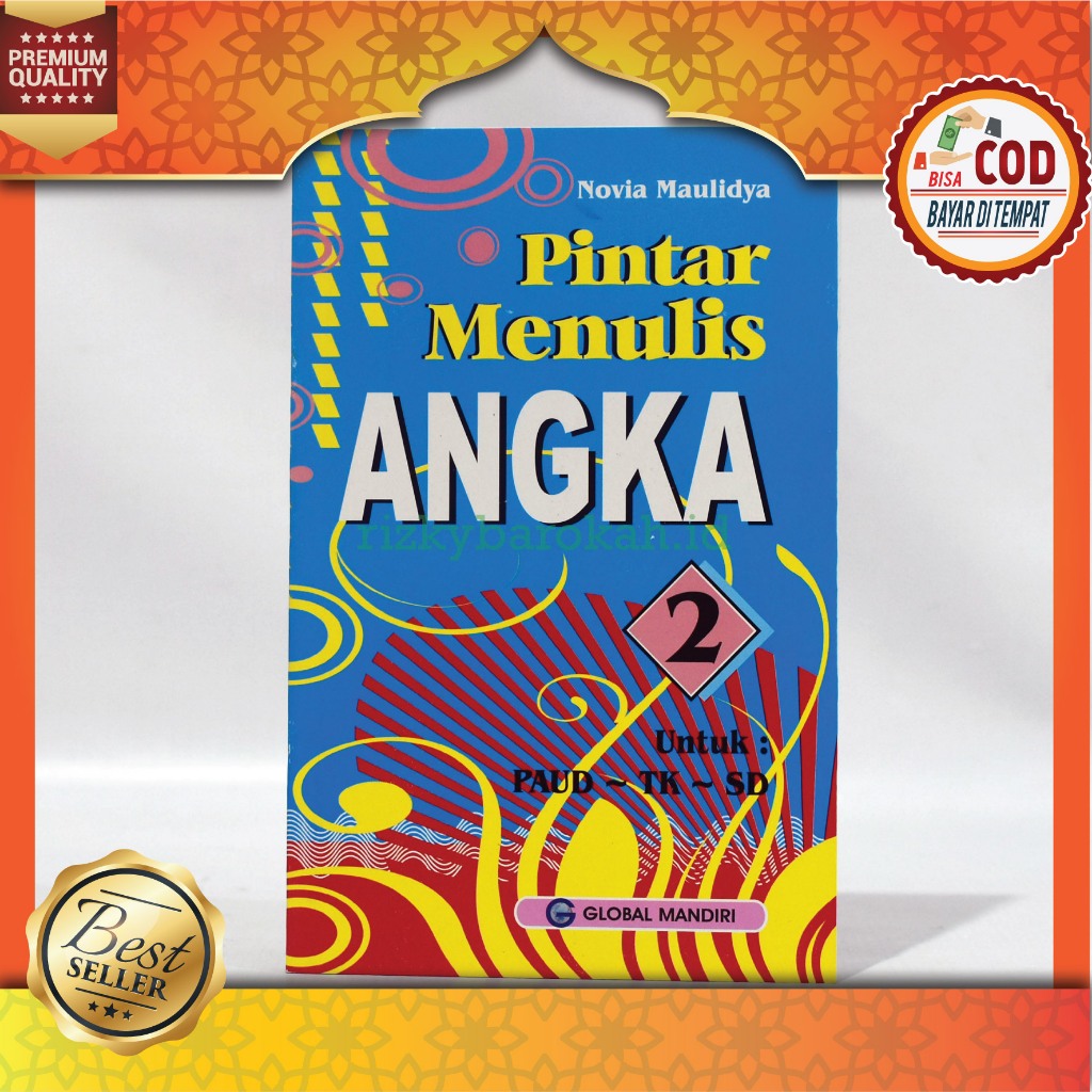 Buku Pintar Menulis Angka 2 Untuk Anak Usia 4-6 Tahun Full Color Global Mandiri 100% Original