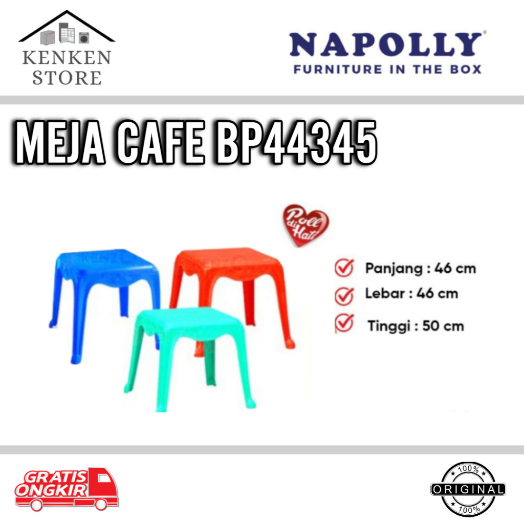 MEJA PLASTIK NAPOLLY CAFE BP44345