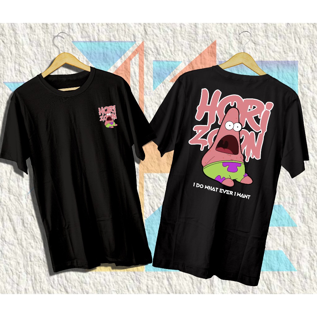 HZ - Kaos Distro Patrick - Kaos Distro - Kaos Patrick - Spongebob