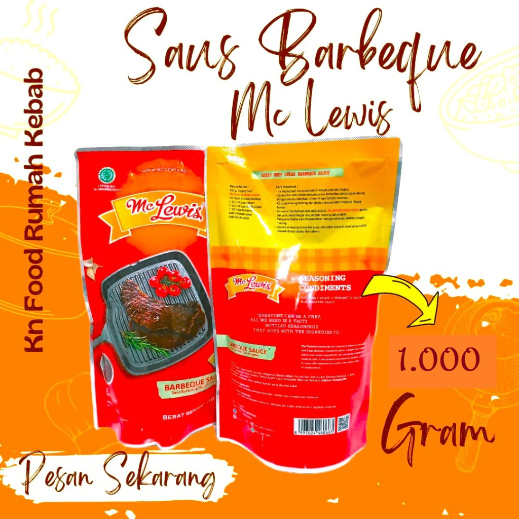 

Saus Barbeque Mc Lewis-Saos BBQ 1 kg