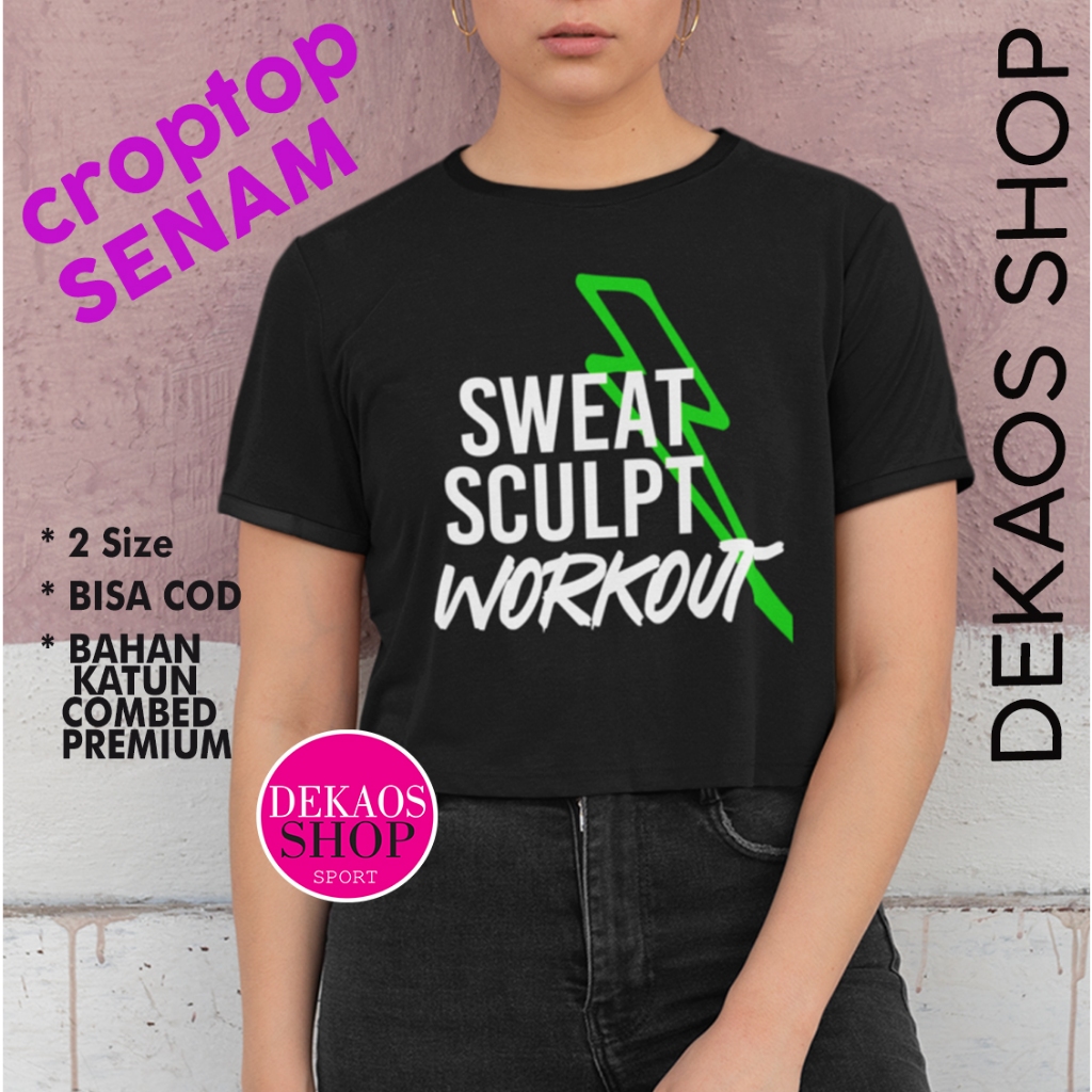 CROP TOP WANITA / CROP TOP / BAJU AEROBIC ZUMBA / KAOS CROP OLAHRAGA / BAJU OLAHRAGA WANITA / BAJU P