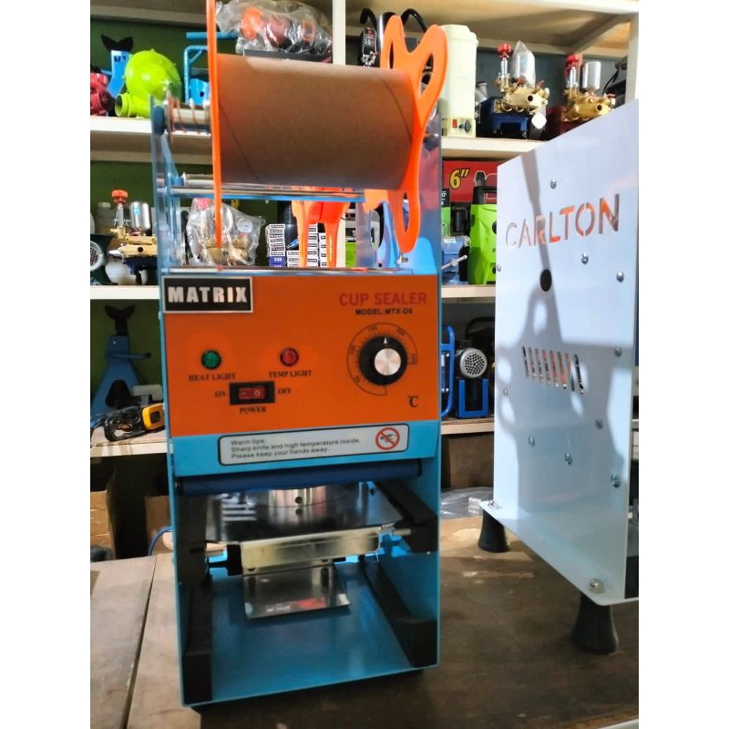 MESIN SEGEL PENUTUP GELAS // CUP SEALER MATRIX D8 PRESS PLASTIK MINUMAN-ALAT TUTUP MINUMAN