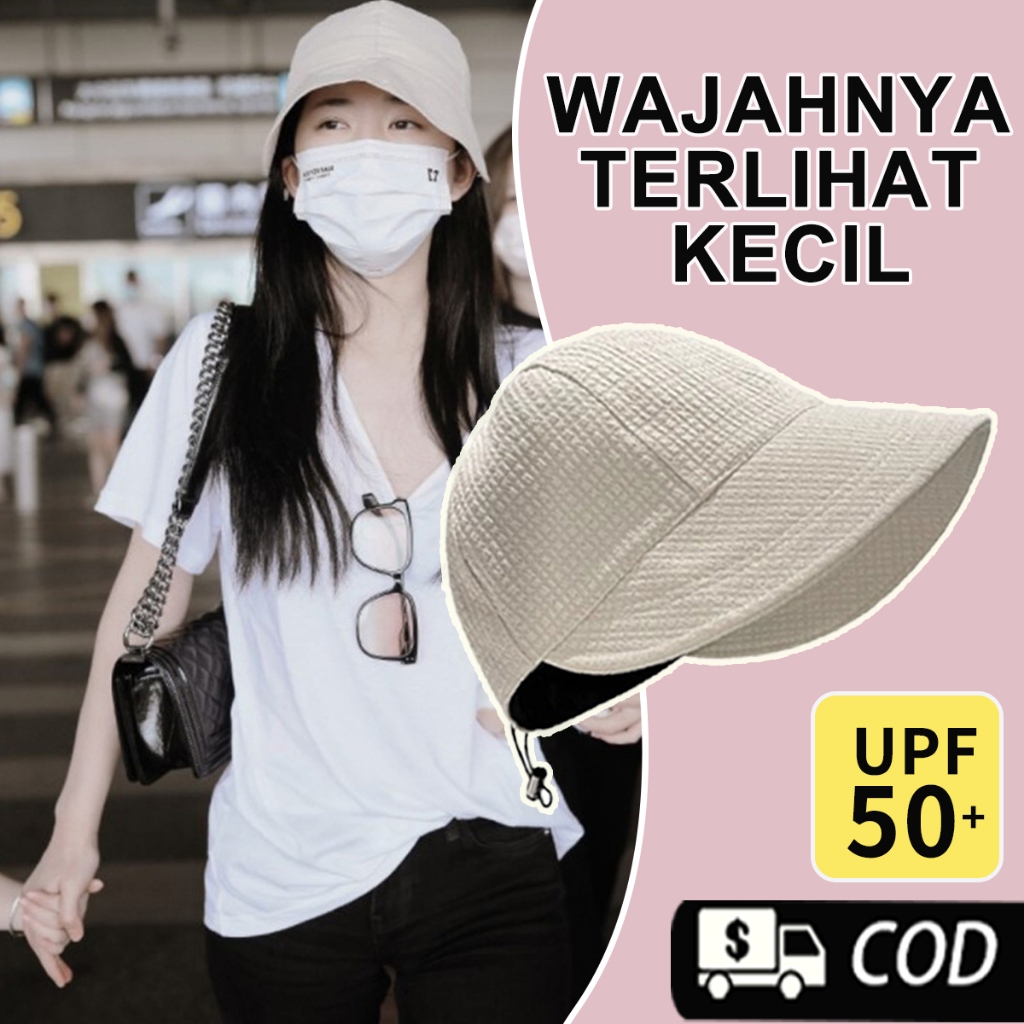 topi traveling wanitaKirim segera topi visor lipat outdoor summer hat Casual outfit  topi santai dew