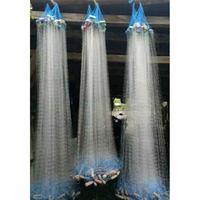 jaring ikan full set siap pakai 10 meter