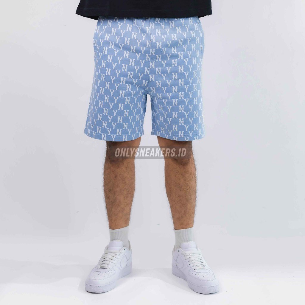 MLB KOREA NEW YORK YANKEES MONOGRAM BLUE SHORT PANTS