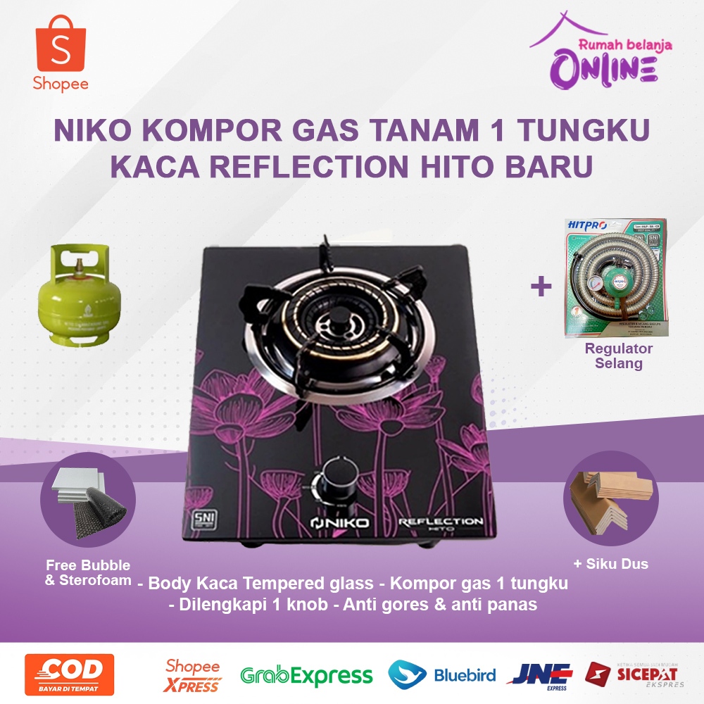 KOMPOR NIKO 1 TUNGKU REFLECTION HITO KOMPOR TANAM KACA 1 TUNGKU KOMPOR TANAM KACA NIKO KOMPOR NIKO