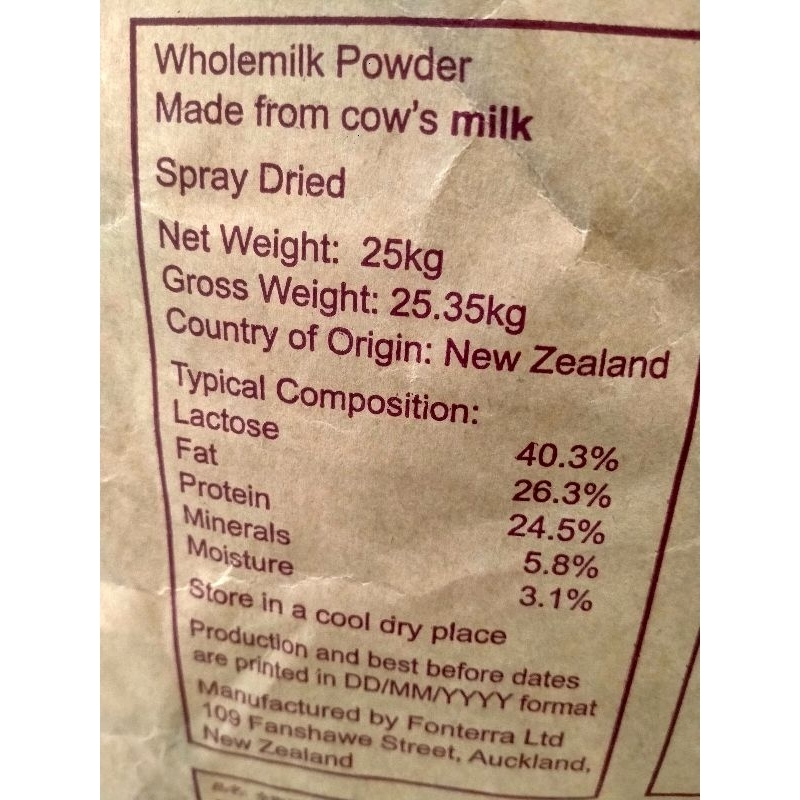 

susu bubuk full krim nz@p 500gr - 1kg