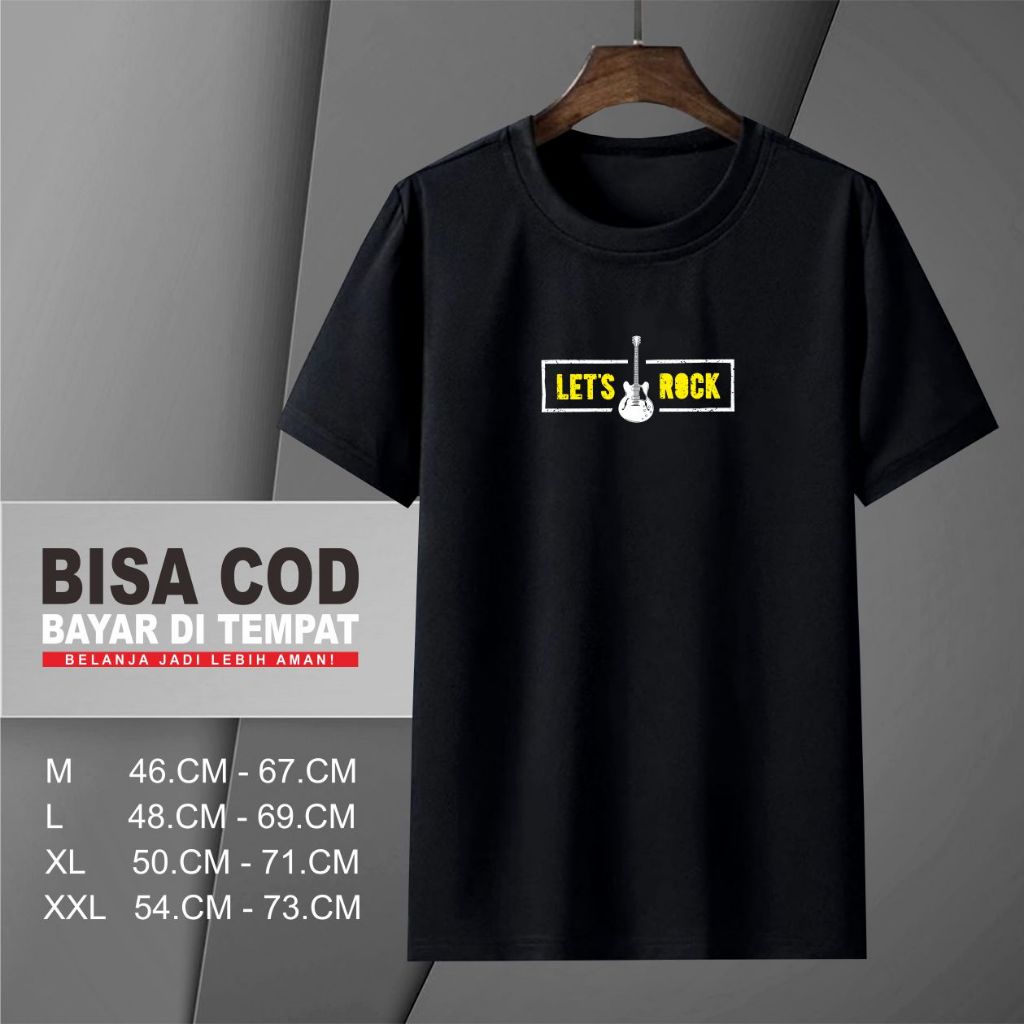 Kaos Simple Motif DTF Gitaris Kaos Distro Pria Dewasa