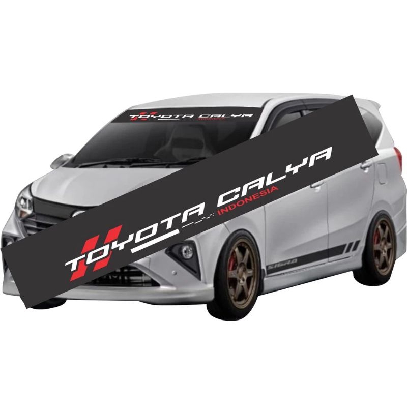 sticker kaca depan mobil sticker kaca poni mobil calya