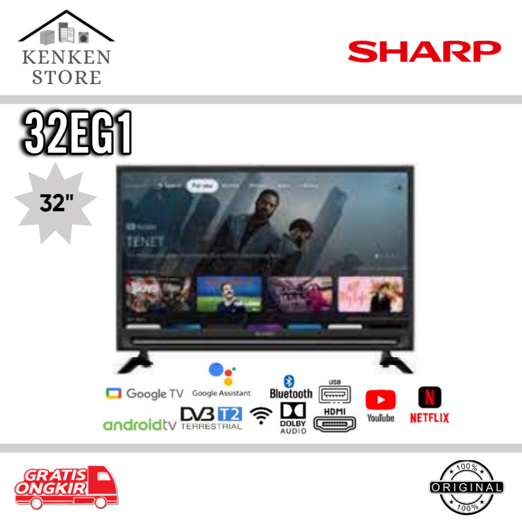 TV LED ANDROID SHARP 32EG1 32 inch ANDROID TV