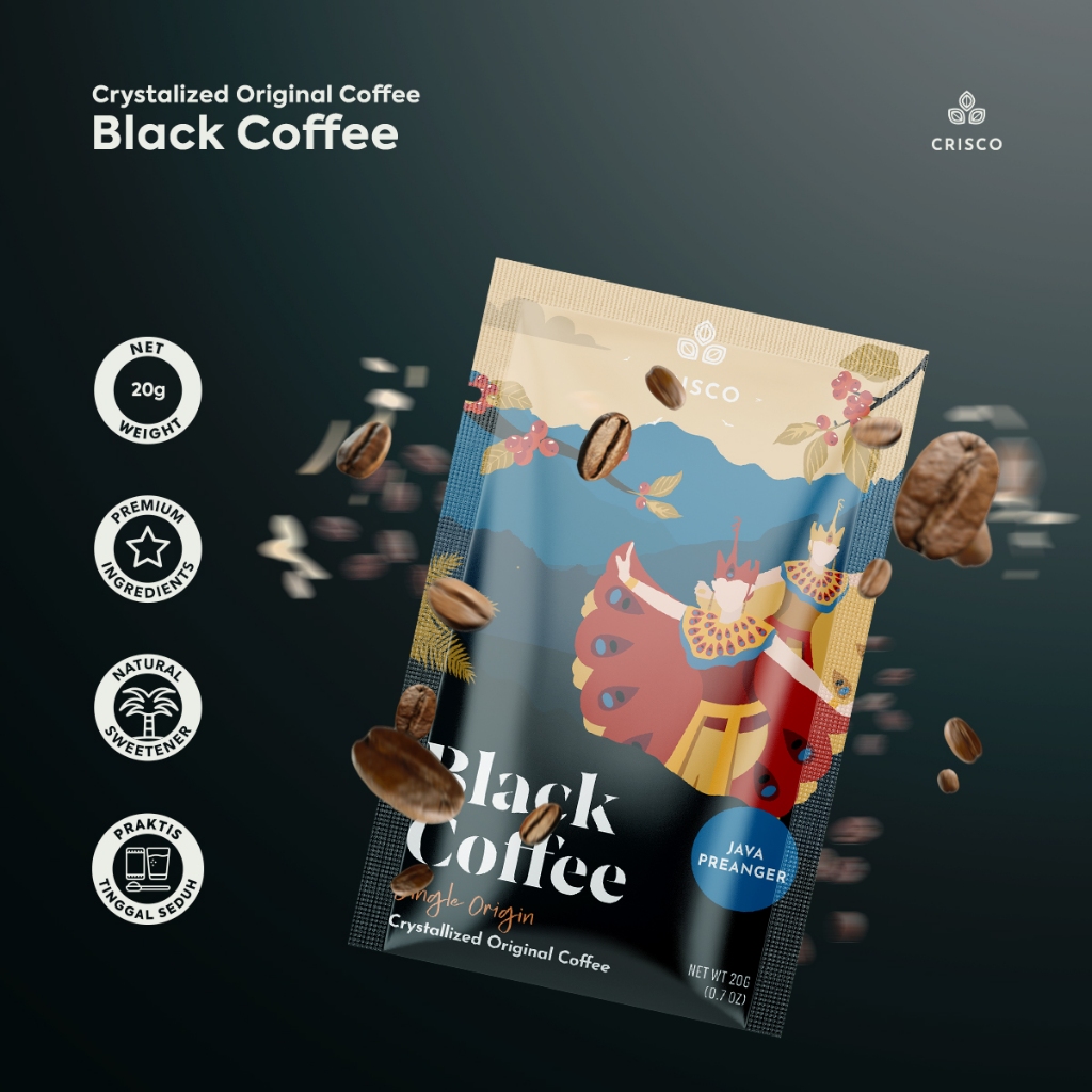 

CRISCO - Kopi Hitam Java Preanger Sachet Instan Kristalisasi Tanpa Ampas