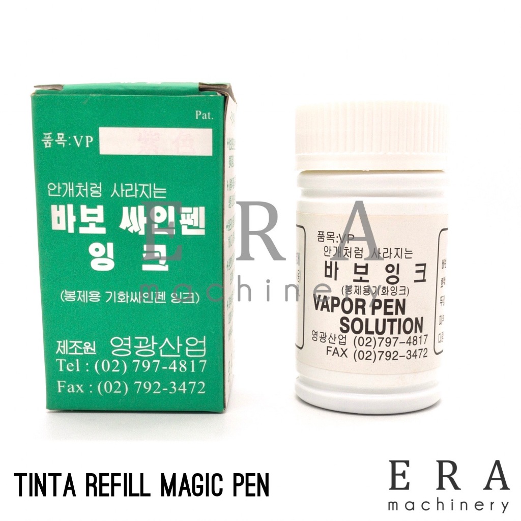 

Tinta Yoken Chako Pen Refill Magic Pen Vapor Ink Solution Ungu Biru Pink Chako Yoken Pen bahan kain konveksi garment LaundryIsi