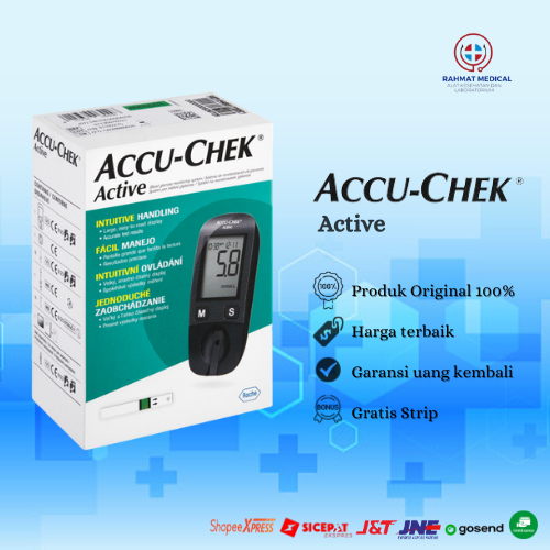 ALAT ACCU-CHECK ACTIVE ORIGINAL / ALAT CEK GULA DARAH ACCU CHECK ACTIVE / ACCU-CHECK / ACCU CHECK Al