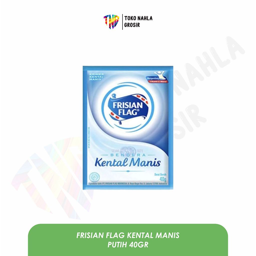 

Frisian Flag Susu Kental Manis Putih 40gr Kemasan Sashet Renceng Isi 6 Pcs