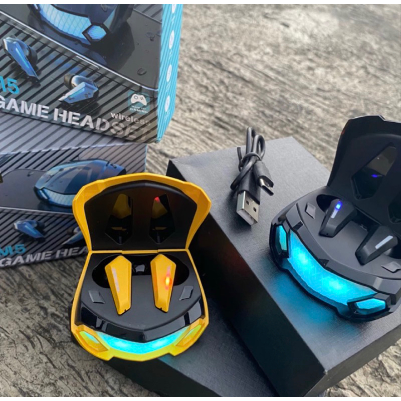 TWS Headset Bluetooth Wireless Gaming Earphone Bluetooth 5.2   Full Bass Noise Cancelling Earbuds Hi